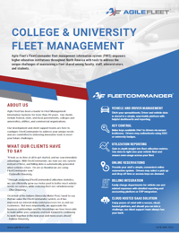 College and University Fleet Management Overview Cover