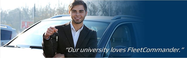 "Our University Loves FleetCommander" - university fleet management testimonial